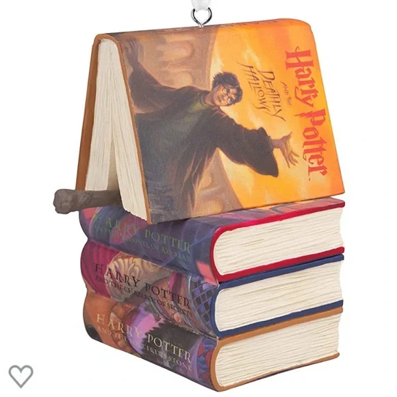 Harry Potter Books and Wand Ornament - Picture 4 of 5
